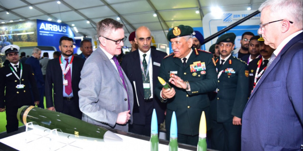 We've had a busy day @DefExpoIndia and proudly hosted the US Ambassador to India, the UK Minister for Defence Procurement, @JSHeappey and the Indian Chief of Defence Staff, General Bipin Rawat.

Find out more ➡️ baes.co/O6A750yer48 

#DefExpo2020