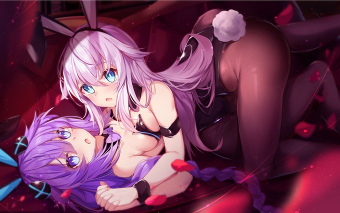 ! #超次元ゲイムネプテューヌ #パープルハート #ブラックハート #百合 #東方 #射命丸文 https://t.co/AiTjhrB0lp 