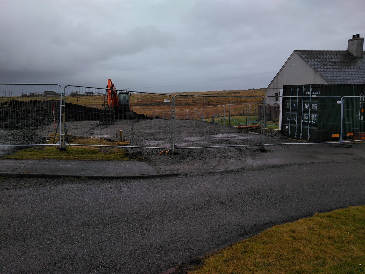 HebHousing's tweet photo. Early days on site at Torlum, Isle of Benbecula as work gets underway. These properties are due for completion and #affordablesocialrent by June 2020. #ruralhousingdevelopment #ruralcommunities https://t.co/8Il0bABpEg