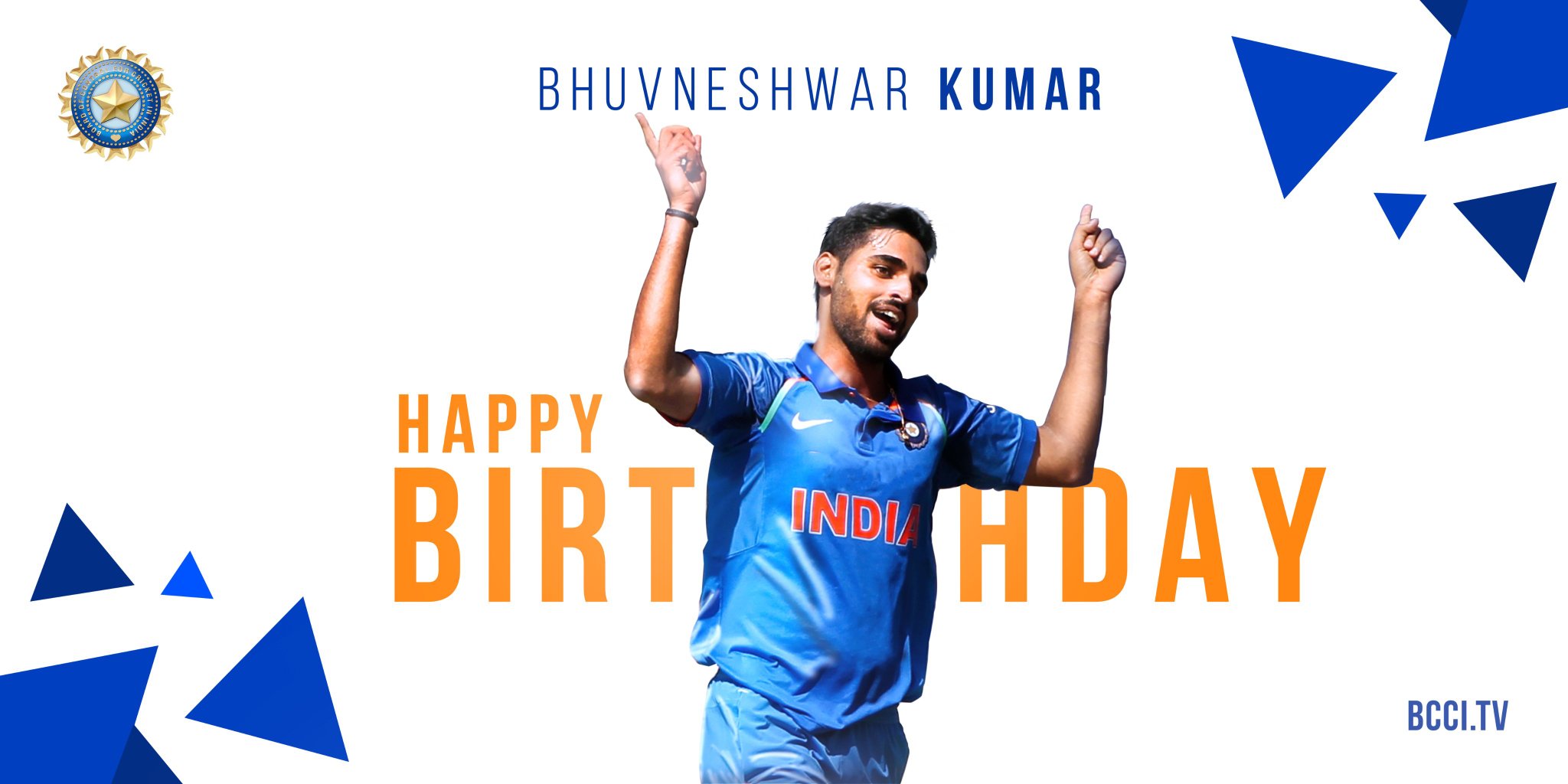 Happy birthday Bhuvneshwar Kumar 