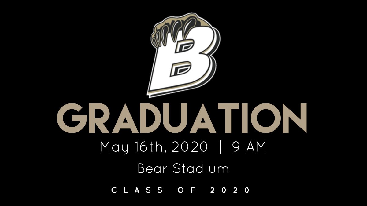 BradleyCentral's tweet photo. Class of 2020.... Save The Date! ⁦@BradleySchools⁩ ⁦@THEREALBCNATION⁩ https://t.co/CL79h6rdlw
