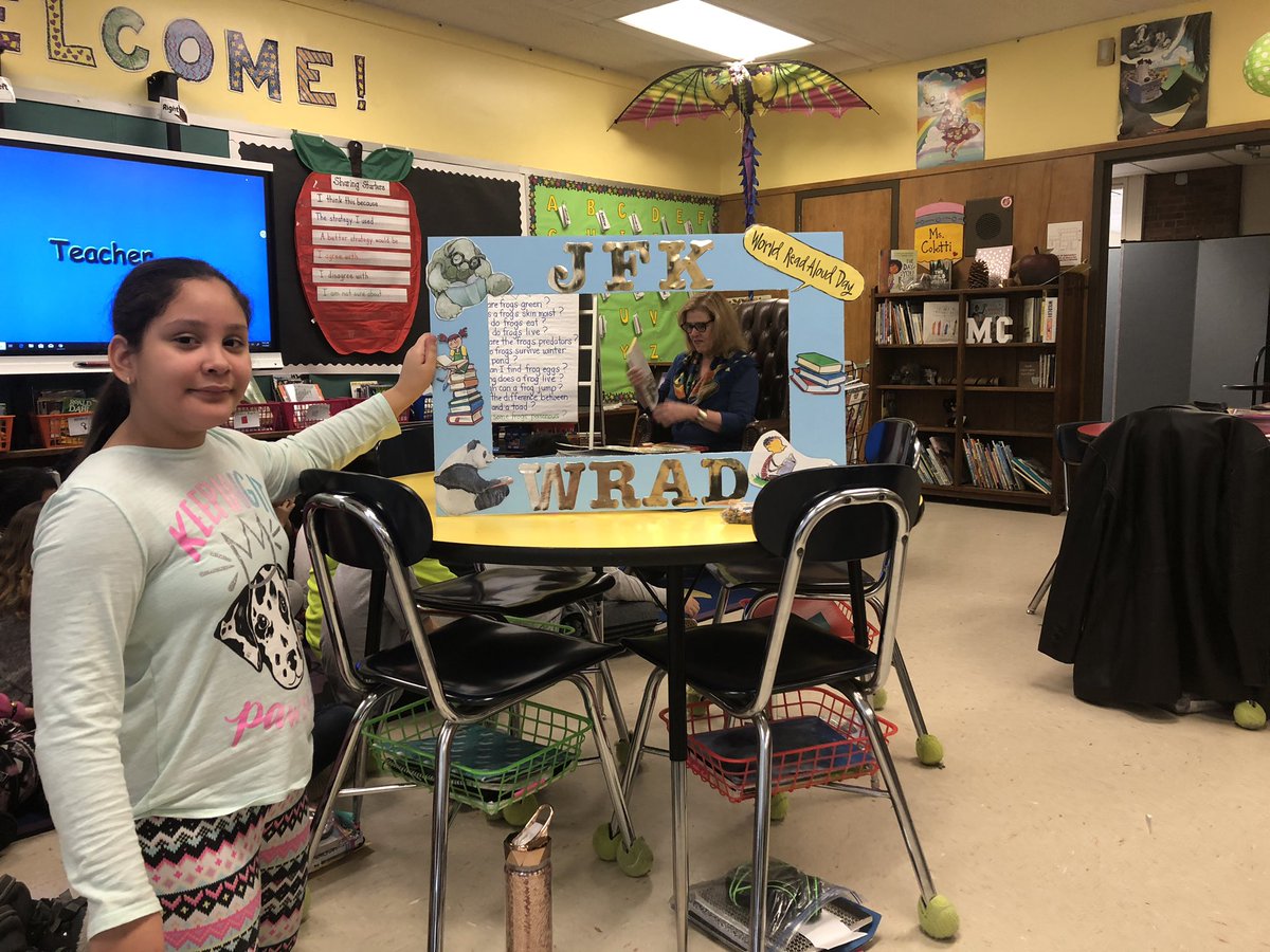 Sherrie Dulworth from Lit World celebrates World Read Aloud Day 2020 <a href="/JFKMagnetSchool/">JFK Magnet School</a> <a href="/melissa_coletti/">Melissa Coletti</a>