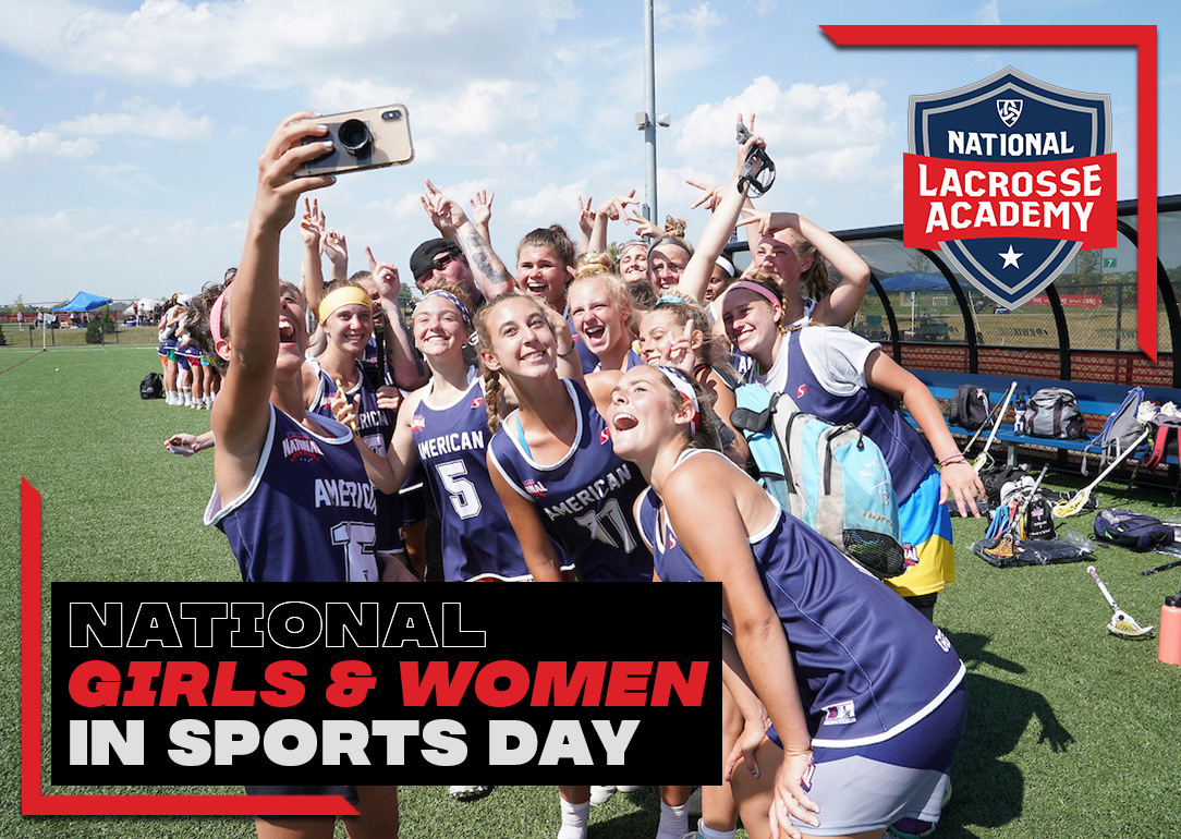 In honor of National Girls And Women In Sports Day, we're giving a shoutout to all of the strong, smart, determined ladies that make the lax 🌎go 'round 🔄🥍

#NGWSD #LeadHerForward