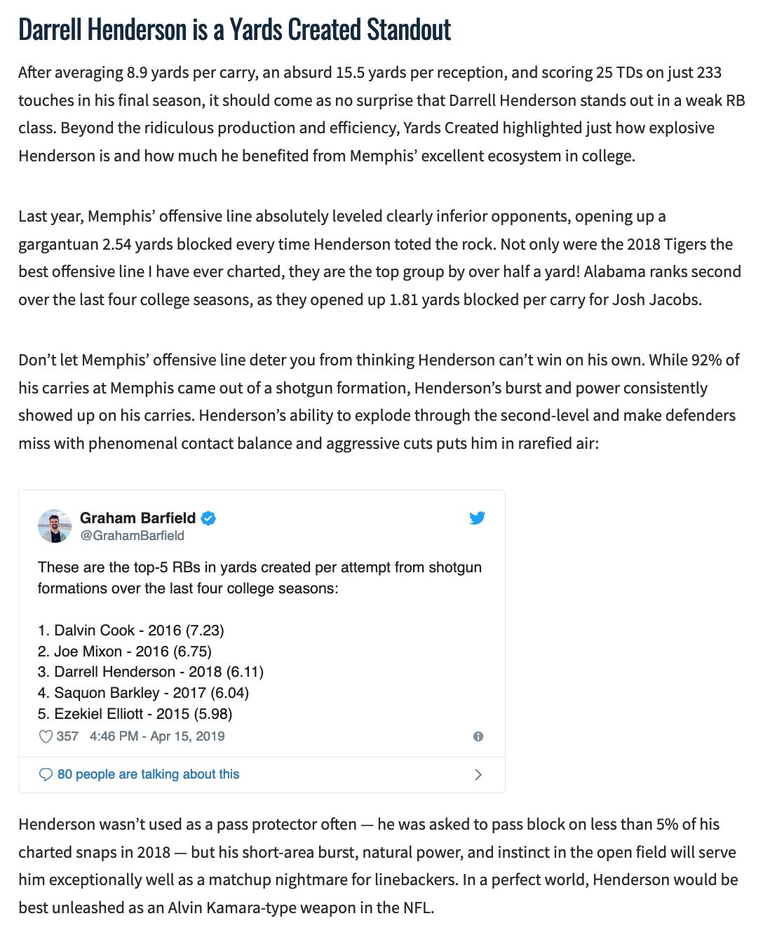 Graham Barfield On Twitter Whispers Darrell Henderson Is A Great Buy Low In Dynasty