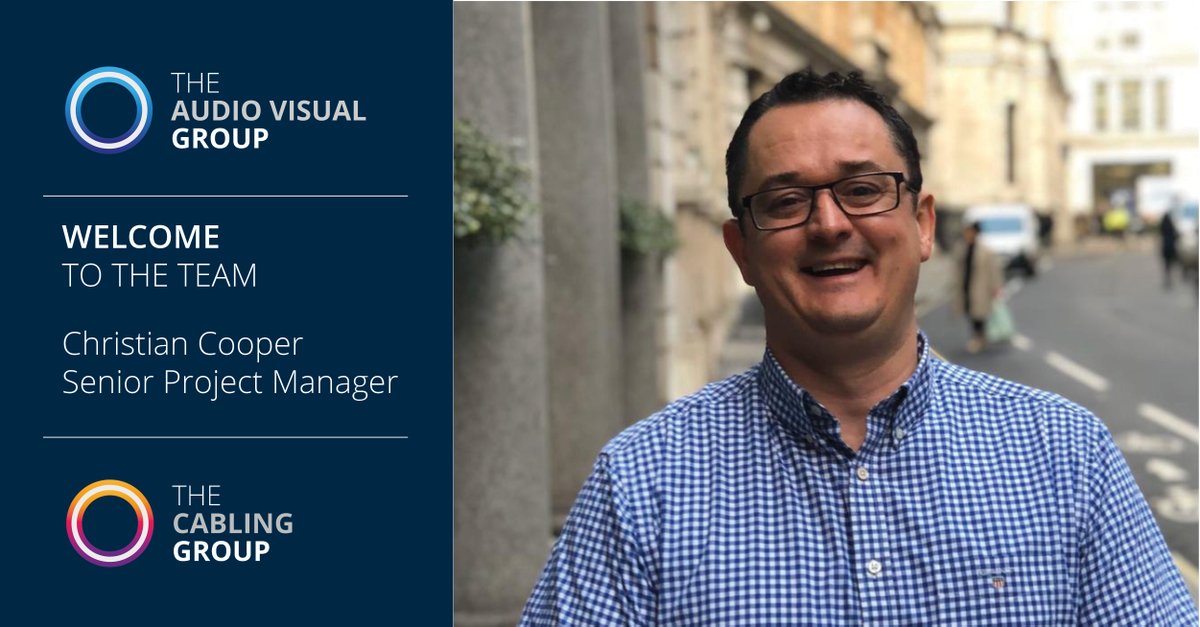 We are delighted to welcome Christian Cooper to The Audio Visual Group and will strengthen the team as we continue to grow. Christian joins as a Senior Project Manager and has extensive experience in the Audio Visual sector.

#audiovisual #buildingtechnologysolutions