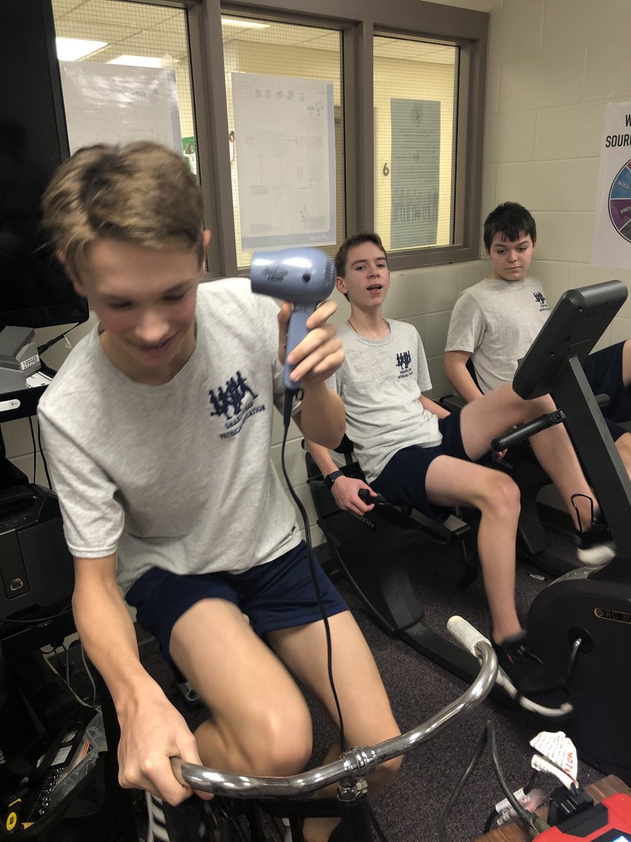 Today’s goal is to try produce enough electricity to get a hairdryer to blow air. ⁦<a href="/southms_gf/">South Middle School</a>⁩