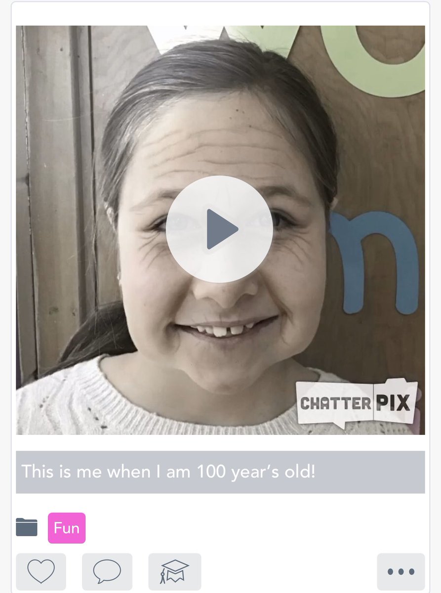 MrsCNettesheim's tweet photo. We are having so much fun on the 100th day of school! Ss made themselves old and used @ChatterPixIt to tell what they want to be doing when they’re 100 years old! #fa58share #dg58learns #dg58pride #100dayssmarter #LearningLastsForever https://t.co/tlJPgA7VWF