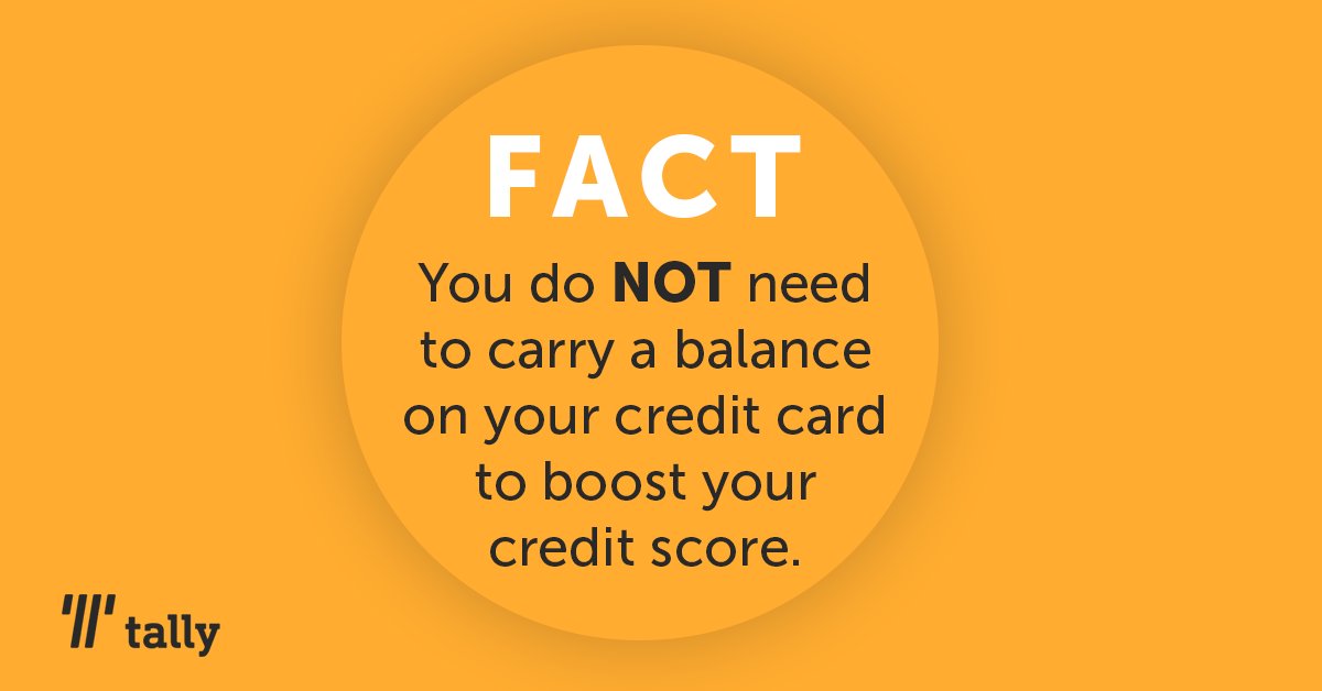 meettally's tweet photo. Want to boost your credit score? Here's a tip:

“You can show utilization and boost your score by charging a little bit on your cards each month and paying off the balances in full” says Tally personal finance expert @bhardeman 

Learn more: https://t.co/pRc4eOa0HA https://t.co/UdBmebNGYD