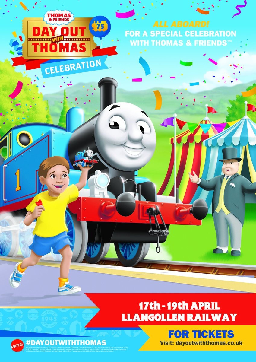 LlangollenRail's tweet photo. Make memories to treasure. Bring your little one to Llangollen Station to meet Thomas and The Fat Controller this April. Tickets are available now via our website. #thefatcontroller #rustyanddusty #thomasandfriends #visitwales #familyfun https://t.co/CWS1a9un4Q
