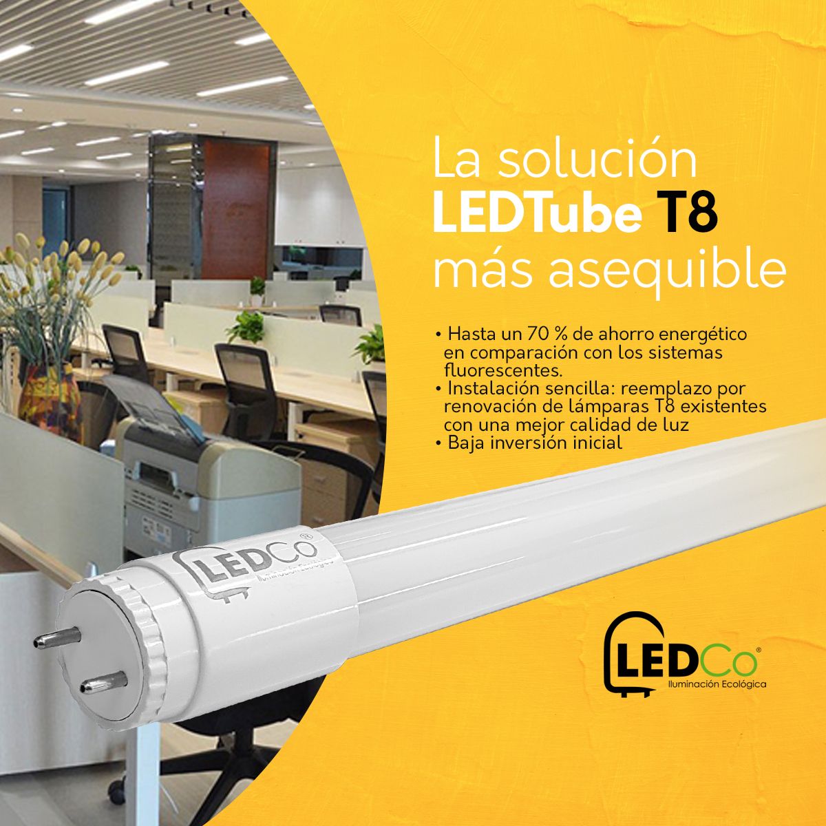 Sisimtel's tweet image. ✅💡🌱 Los #TubosLED son alternativas para #TubosFluorescentes convencionales. Posibilitan un gran ahorro energético, hasta un 70%. No requieren balastra ni gabinete. ¿Lo mejor? ¡UN PRECIO DE #LIQUIDACION! buff.ly/2OqeucE 
#TecnologiaLed #IluminacionLED #LedTube #TuboT8