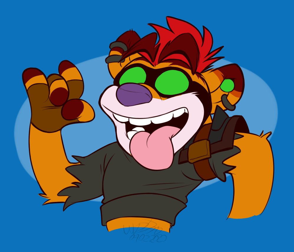 vampirente's tweet image. So Rustland-Crash is now a thing in CTR. Obviously the best character (and spirit animal of my choice) ever.
Awesome art by the talented @WizzDonoo