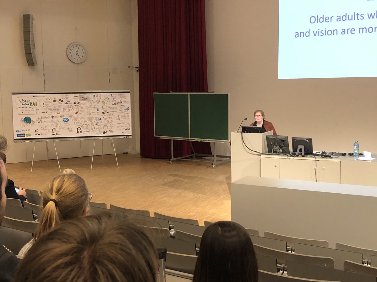 trifectaRN's tweet photo. Conference co-chair @anjadeclercq wraps up an incredible #worldinterRAI conference. With more than 30 countries represented, we had 3 jam packed days of learning and great networking opportunities. So many new ideas and collaborations percolating... @SEHCResearch https://t.co/tidIG6Pyzv