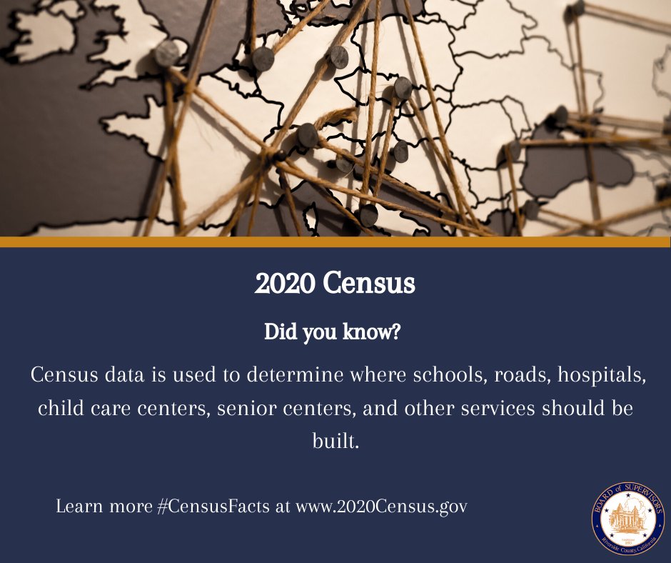 SupWashington's tweet photo. Remember to fill out the 2020 Census starting April 1, 2020. Visit https://t.co/vkBi4RhC09 for more information!
#CensusFacts #2020Census #YouCount #TogetherWeCount #YourAnswersMatter #CountyServices #RiversideCounty #ThirdDistrict #ThrivingThird https://t.co/nzK6yVJHPC