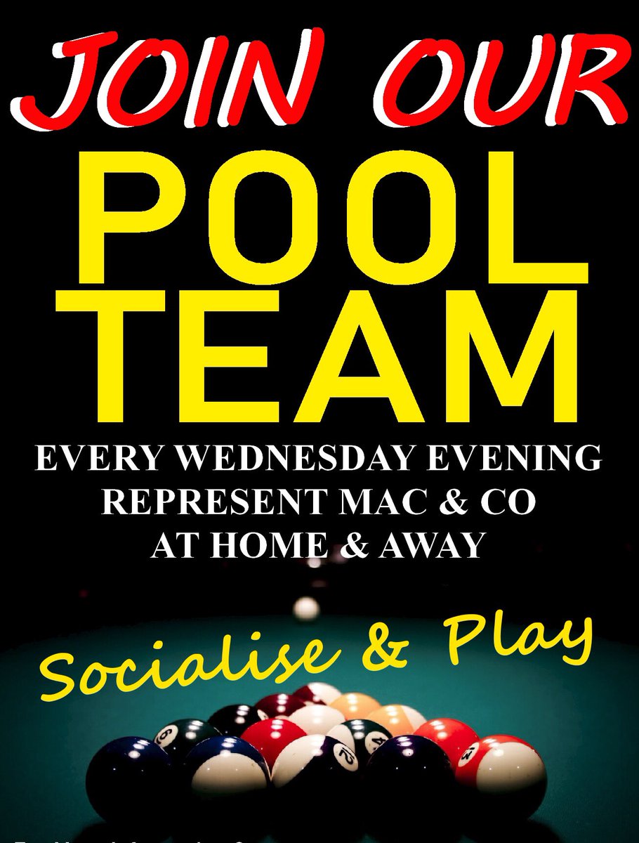 MacCoWksp's tweet photo. Support your local and independent bar! #joinup #pool #pooleauge #worksop #northnotts @inNNotts https://t.co/QsBfCwYsNL