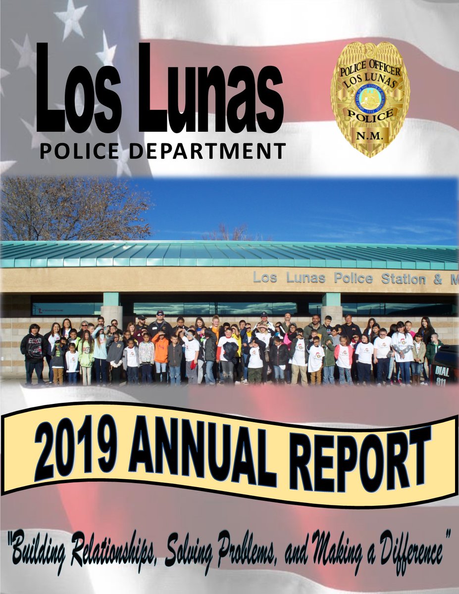 Our 2019 Annual Report is complete! Our officers worked extremely hard in 2019, showing dedication while providing high-quality service for the Village of Los Lunas. Click link to view the report dropbox.com/sh/tm9moib18vh… <a href="/VCNewsBulletin/">VC News-Bulletin</a> <a href="/koat7news/">KOAT.com</a> <a href="/KOB4/">KOB 4</a> <a href="/krqe/">KRQE News 13</a> <a href="/Valencia_County/">Valencia County NM</a>