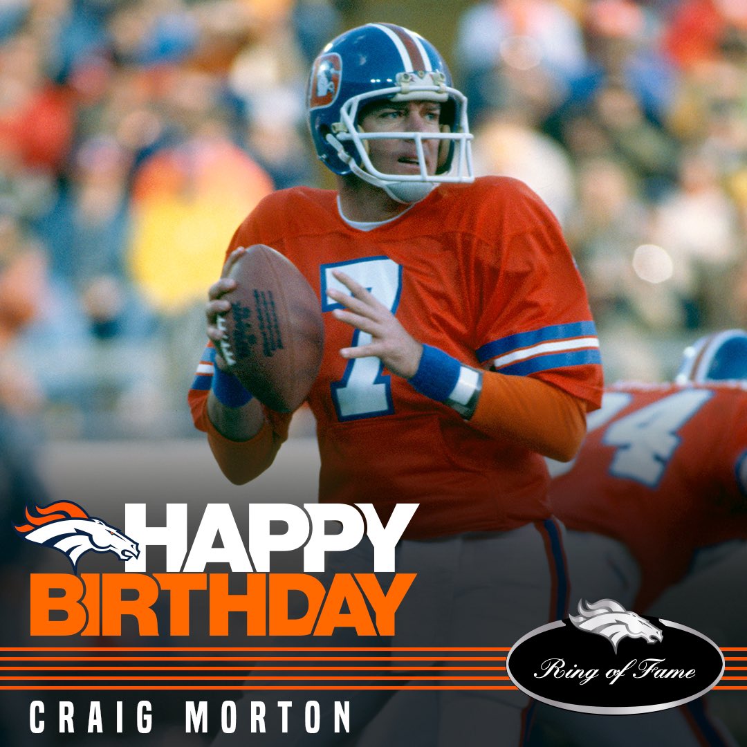To help us wish QB Craig Morton a happy birthday! 