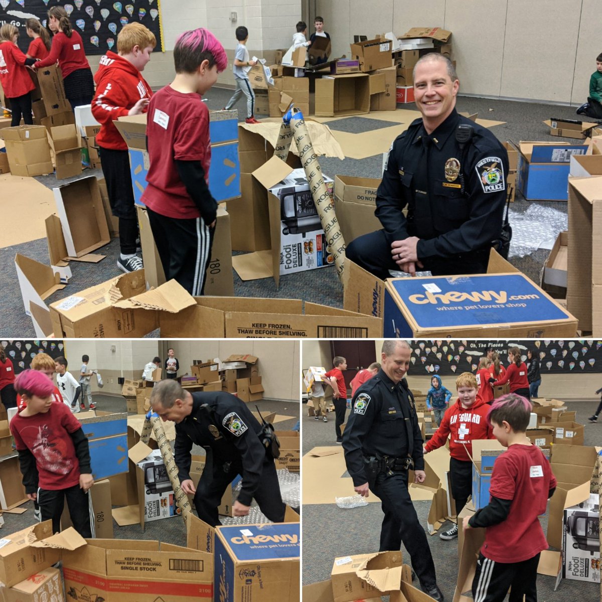 Our friend Officer Seagrave even got in on the fort building! <a href="/WestfieldPolice/">Westfield Police Department - Indiana</a> #GSPD2020