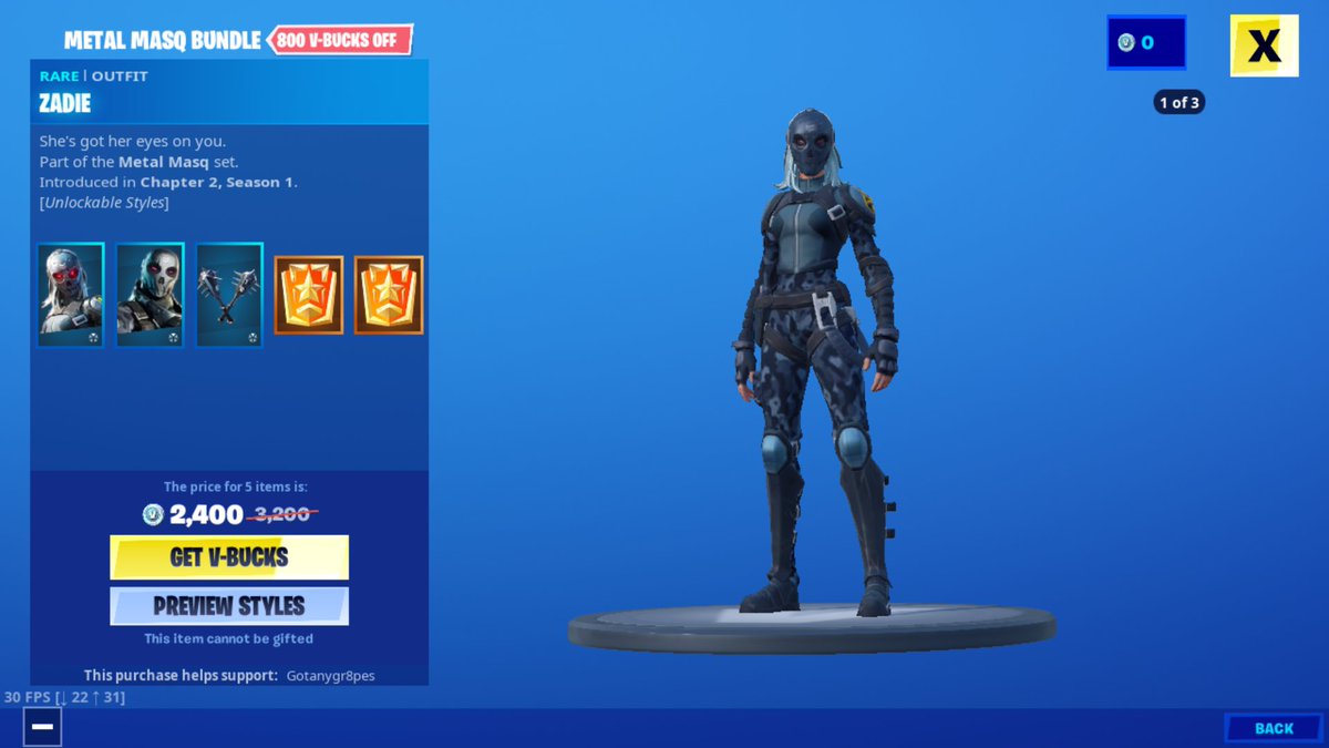 Fortnite Itemshop News On Twitter New Metal Masq Bundle Comes With Zadie Skin Metal Mouth Skin Spiked Mace Picaxe 800 Vbucks Off Compared To Buying Each Item Individually Https T Co Gd2swulked Mace Fortnite Skin Mace Fortnite Skin Fortnite Itemshop News On Twitter New Metal Masq Bundle Comes With Zadie Skin Metal Mouth Skin Spiked Mace Picaxe 800 Vbucks Off Compared To Buying Each Item Individually Https T Co Gd2swulked