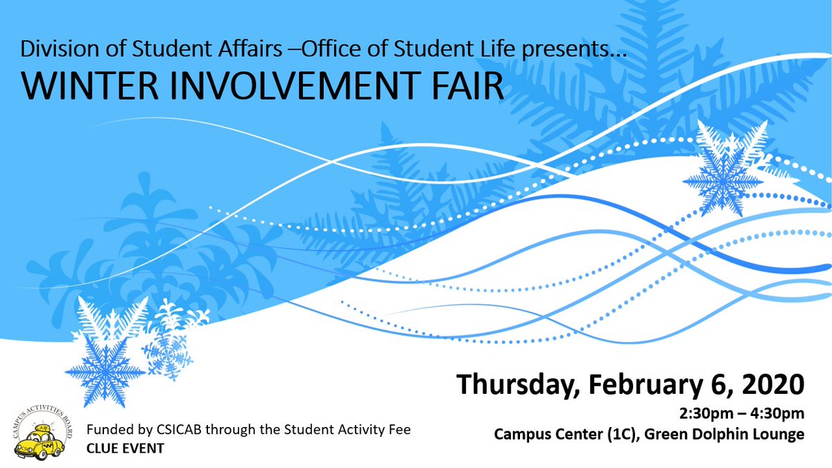 CSIStudentLife's tweet photo. Want to learn about what the campus offers? This is a PERFECT opportunity for students!
Come meet club leaders, offices and fellow students to get a glimpse of what we offer on campus!
#csistudentlife https://t.co/LUQcko4Yce