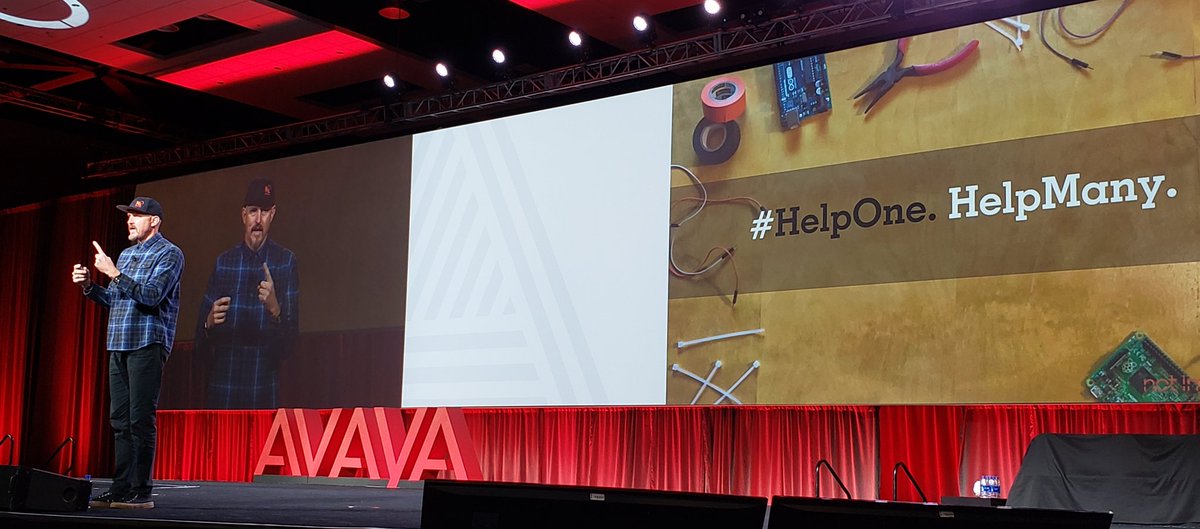 JonBrinton's tweet image. .@MickEbeling from @NotImpossible talks about how #HelpOne, #HelpMany and the art of story drives their mission at #AvayaEngage. @Avaya &amp;amp; @IAUG - great #Message, great #Mission. #ALLIN