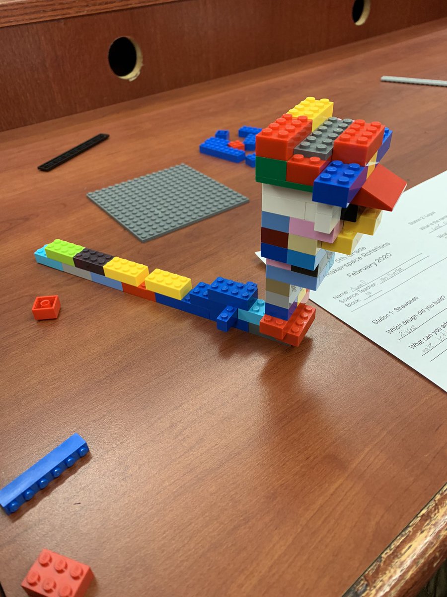 rhiajean's tweet photo. 5th grade visits the library this week for Science Makerspaces! Building with Strawbees, creating a new animal that can live in two different ecosystems, building landforms, and viewing time lapse videos on Google Earth of changing landscapes. #wylieisdlibs #draperdriven https://t.co/HAmfoae9G2