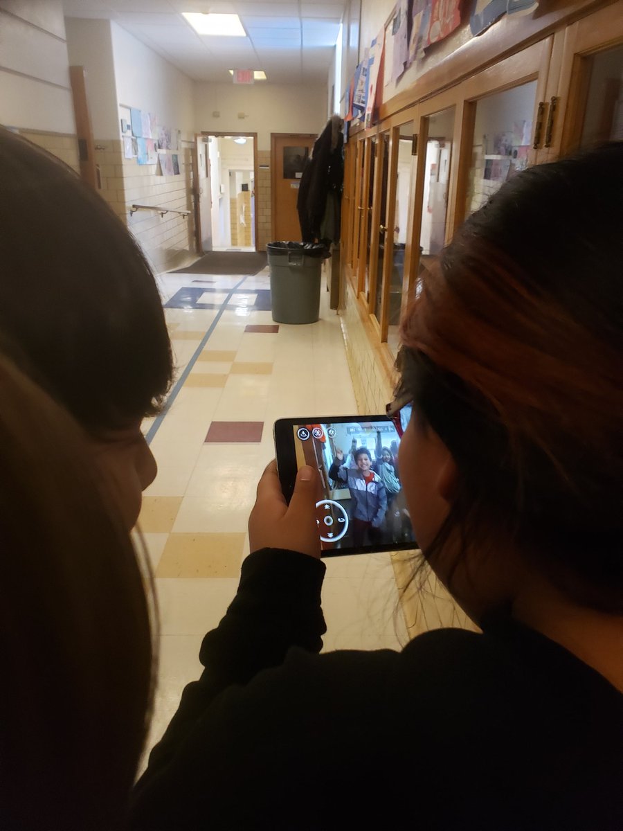 Flying the drone in the hallway and surprising other classrooms. #CLEstars #tellodrone