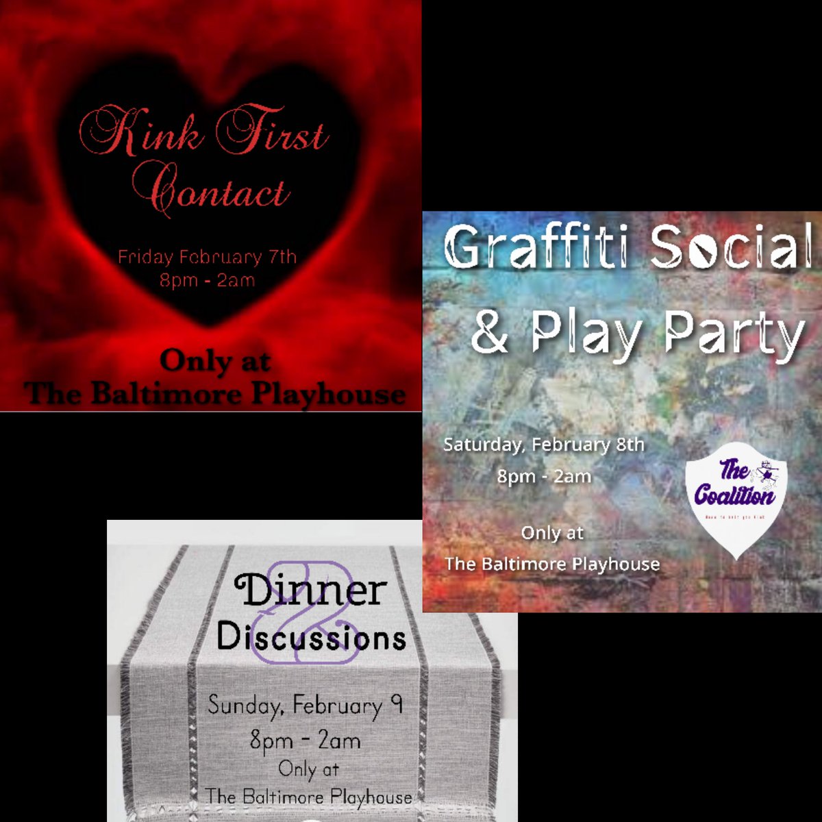 It's a Wednesday so its time to learn where we're gonna be this weekend! Answer: The <a href="/BaltoPlayHouse/">Baltimore Playhouse</a>.  We're very excited to have a whole weekend to spend at our local haunt so come say hi! Don't forget to follow <a href="/TheDungeonStore/">TheDungeonStore</a> for more! 💜💋