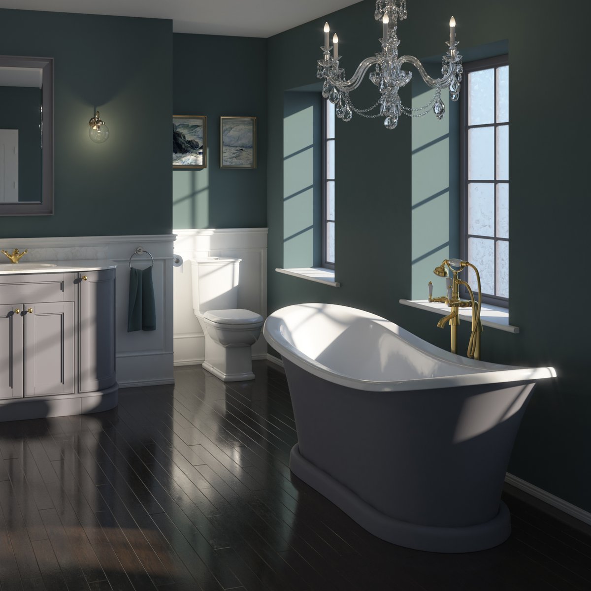 Valentines Day is just around the corner, are you thinking of getting romantic and bathing with your partner? If so, the York double ended freestanding bath could be the one for you! 🛁❤️