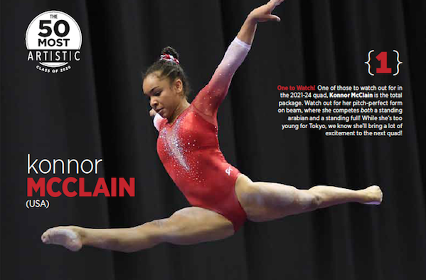 InsideGym's tweet image. One to Watch!!! Konnor McClain soars across our Inside Buzz page! 🤩shopinsidenation.com to subscribe in 2020! #gymnastics #insidebuzz #50MostArtistic

Photo by Lloyd Smith