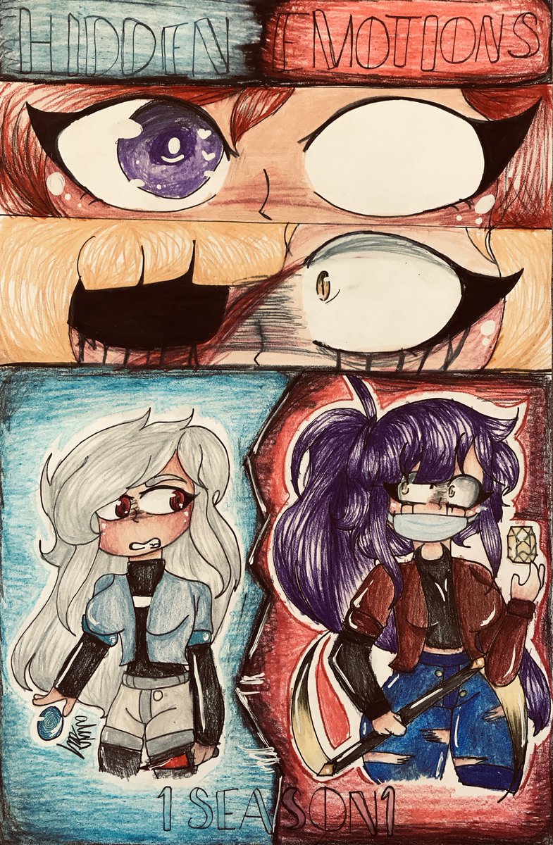 Alexa Guzman Casillas promotional poster for a show she wants to create. She used her own original characters, title etc. She is amazingly talented. #stms #weareltusd #stmspride