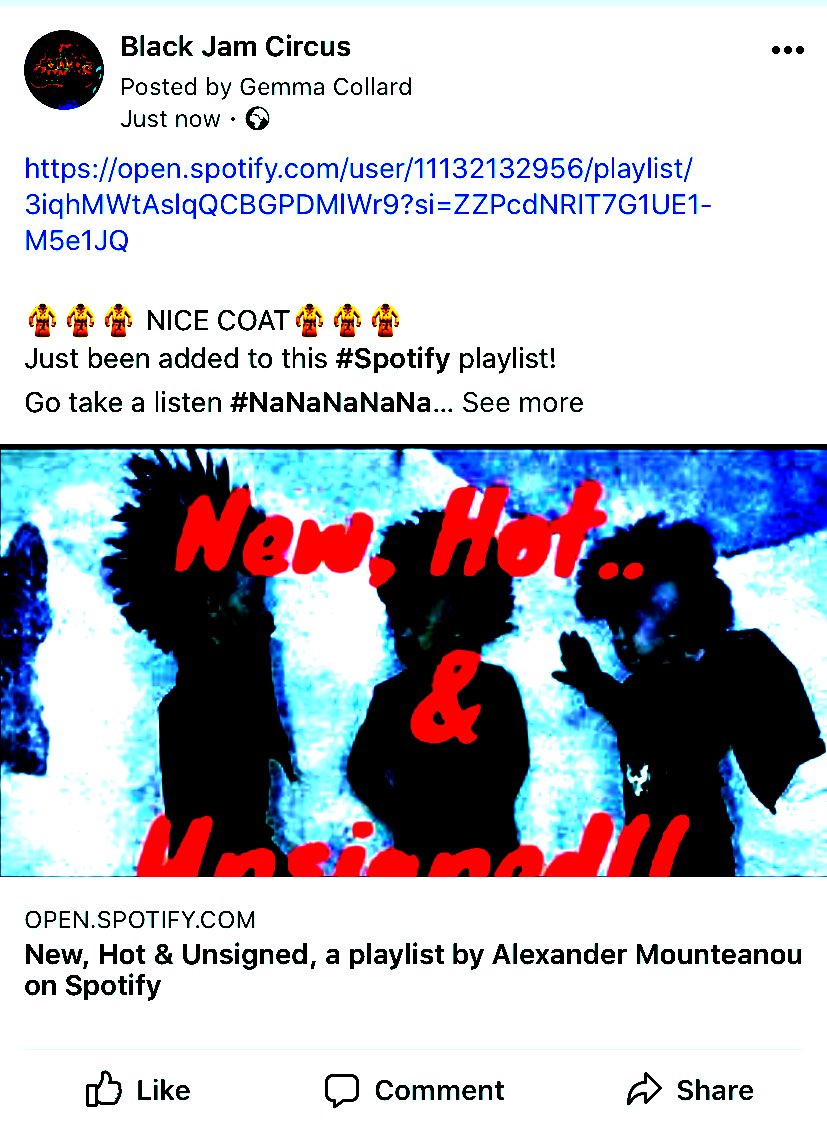 Our song #NiceCoat has been added to this cool playlist! #newhotunsigned #spotifyband #spotifyplaylist #newmusicwales #follow #subscribe #share 🧥🧥🧥🧥 #OhMateThatsAReallyNiceCoat