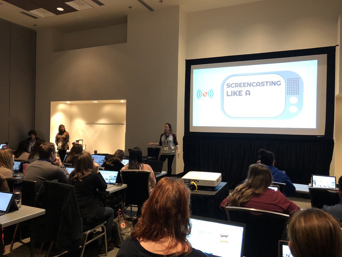 techclara's tweet photo. We had a full room for Screencasting Like a Boss! If you were not able to attend, please visit our resources at 

https://t.co/0gBU6LdzNV

#tcea2020 #tcea20
#Pisdtech #pisdlearns #pisdleads https://t.co/6VDT8Jgnfa