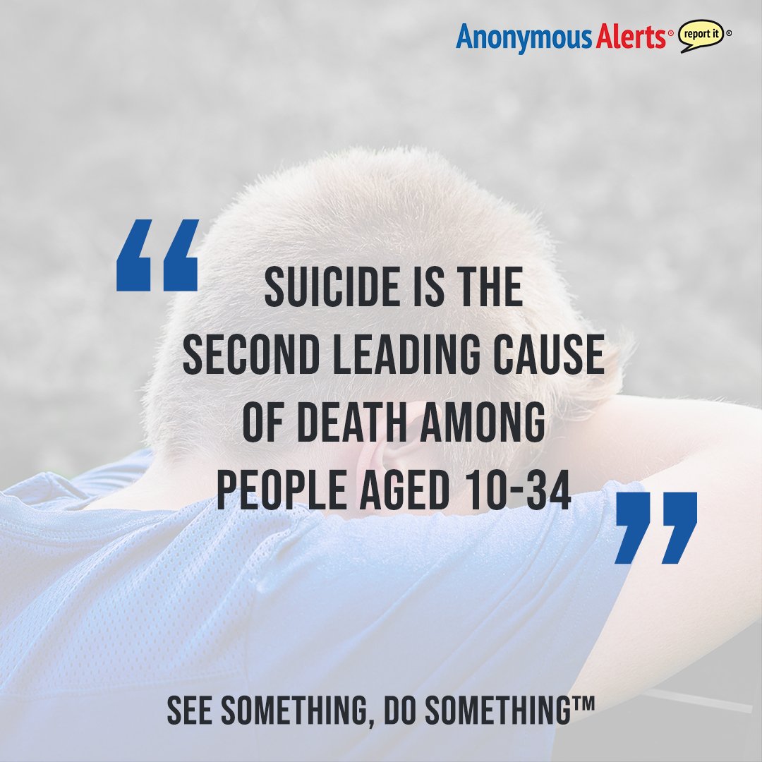 AnonymousAlerts's tweet image. In many cases, suicide occurs after a buildup of events. If these events were reported, suicide could be prevented. With #AnonymousAlerts you can anonymously report these situations (Nami.org)! #anonymousalertsapp #anonymousreports #seesomethingdosomething