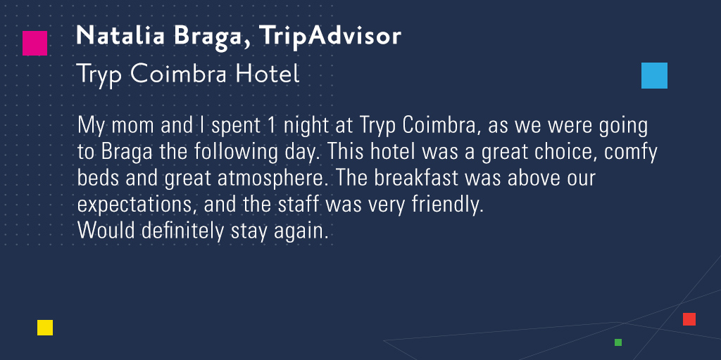 Review by @ Natalia Braga, via TripAdvisor #MyTRYP #PoweredByTheCity