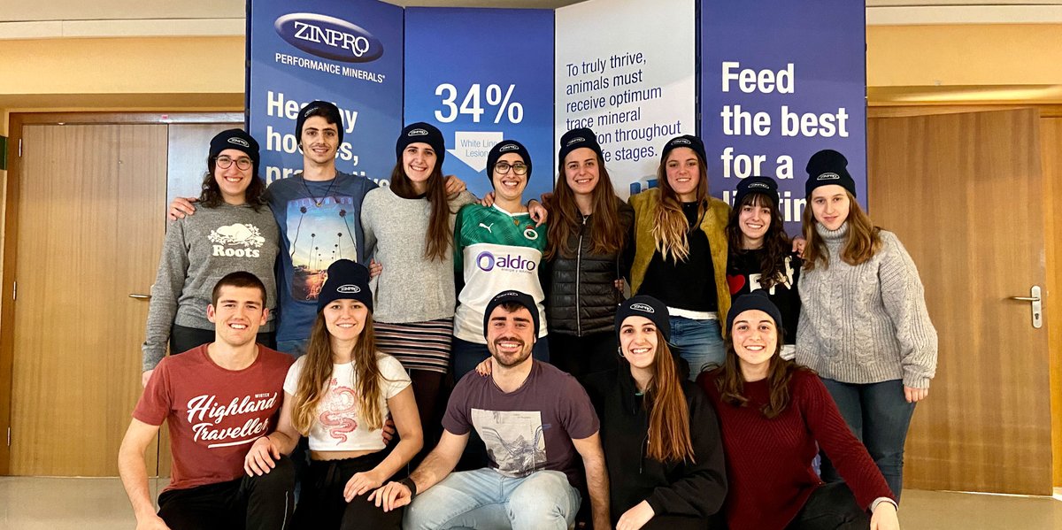 Student team assisting with the International Hoof Health and Welfare Conference in Zaragoza, Spain, ready for action. Practical on-farm workshops today. Zinpro experts on hand to give advice. #DairyCow Management #CattleLameness