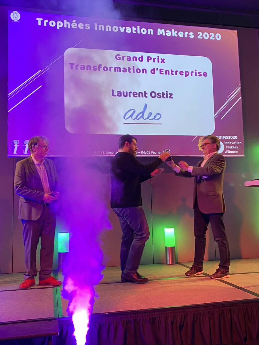 IMA - Innovation Makers (@ima_innovation) on Twitter photo Toutes nos fĂ©licitations Ă @LaurentOstiz #Adeo <a href="/leroymerlinfr/">Leroy Merlin</a> reçoit le TrophĂ©e Innovation Makers de la Transformation dâEntreprise pour son projet : La #transformation culturelle nĂ©cessaire vers le #DataDriven đđŒđĄđ #DIMS2020 Toutes nos fĂ©licitations Ă @LaurentOstiz #Adeo <a href="/leroymerlinfr/">Leroy Merlin</a> reçoit le TrophĂ©e Innovation Makers de la Transformation dâEntreprise pour son projet : La #transformation culturelle nĂ©cessaire vers le #DataDriven đđŒđĄđ #DIMS2020