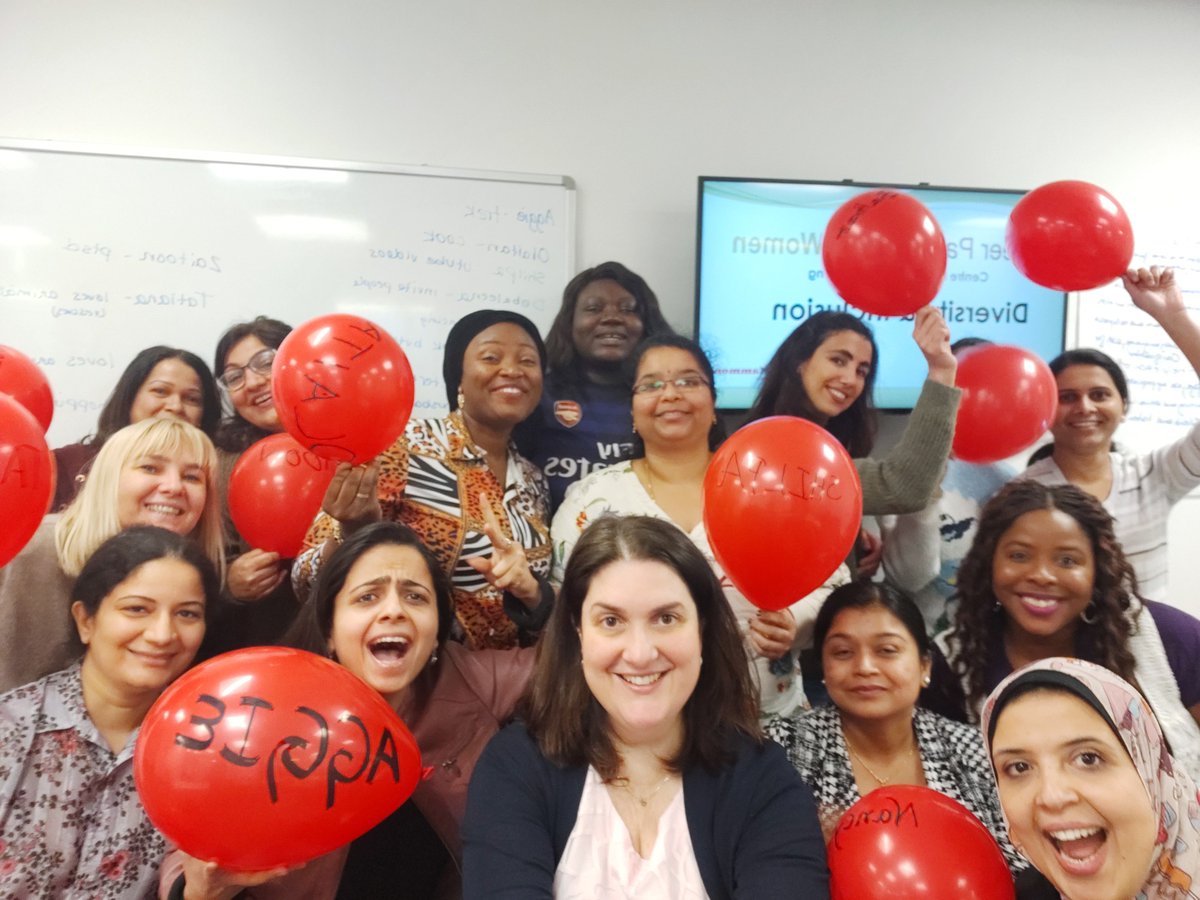 Gaby with a group of 15 women after the program