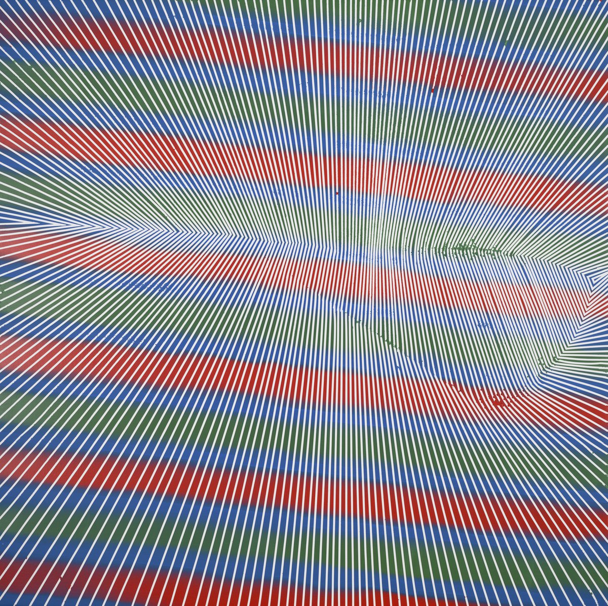 Through repetitive and labor intensive processes, Rebecca Kaufman, our CC/AA Artist Highlight collapses and expands time, exploring optical anomalies through traditional painting. 

#rebeccakaufman #painting #ccaa #color #repetition