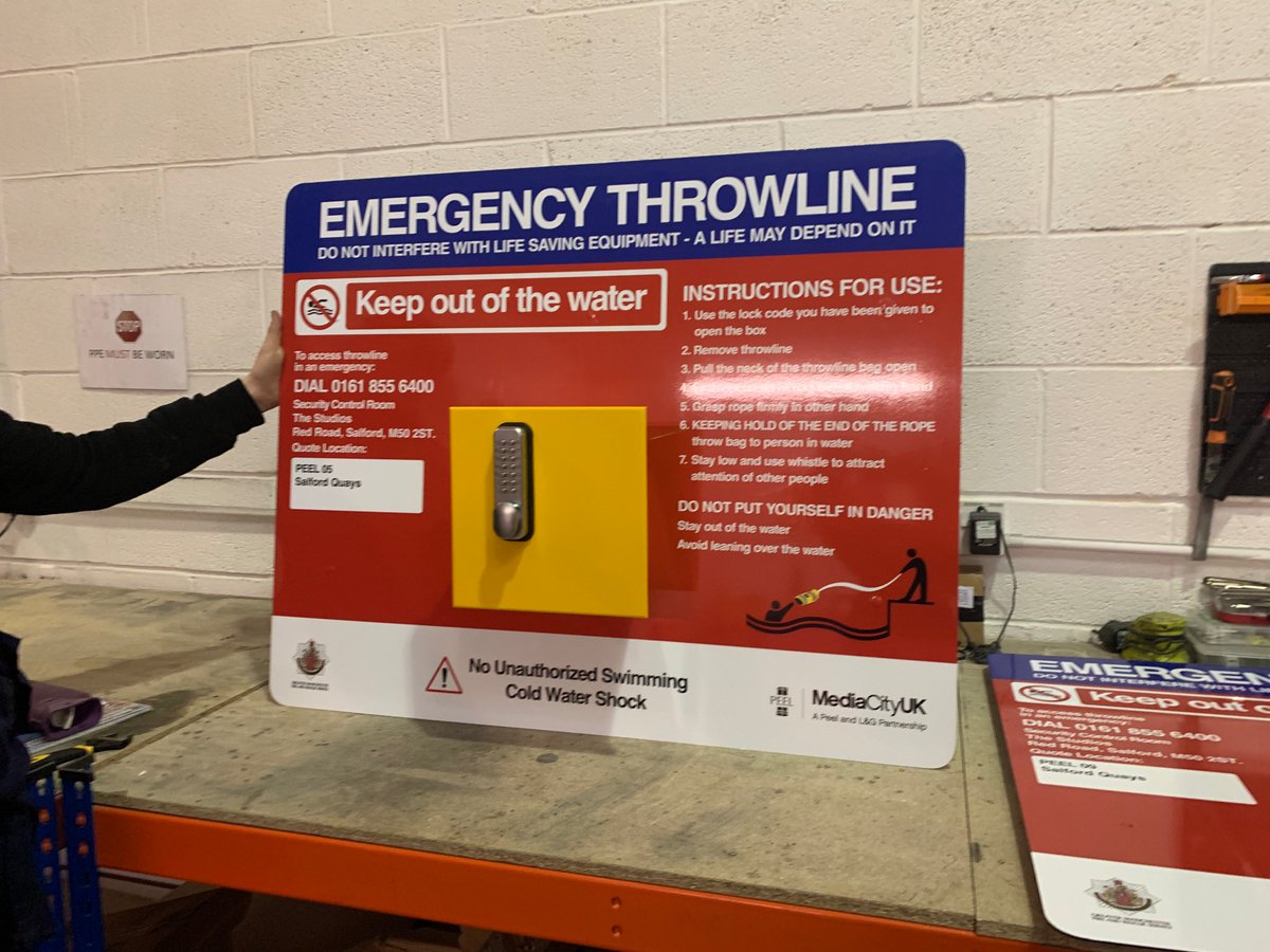ReachandRescue's tweet photo. Production Operative Kane working hard today to get the 10 Portsafe's ready for @PeelPorts @MediaCityUK @manchesterfire. ๐
#PickUpAPole #BeWaterAware https://t.co/D3jsEpA2um