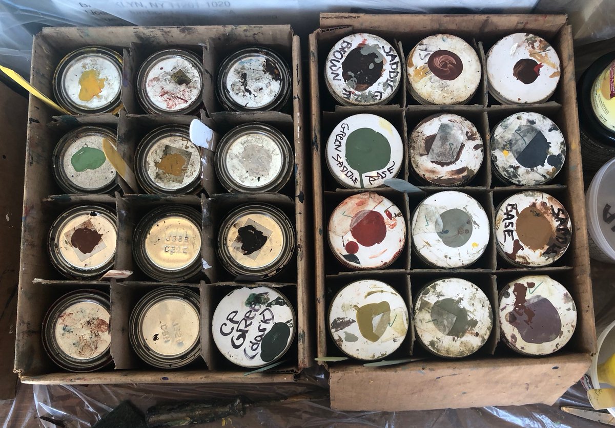 Winter means that during the week the Carousel is closed for our annual restoration! We'll be posting special highlights in the next few weeks of all of the hard work being done to keep our horses looking great.