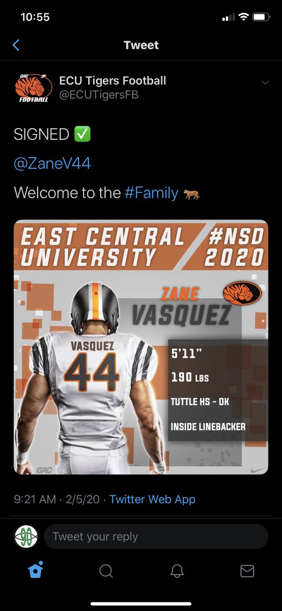 TuttleFootball's tweet photo. Happy for @ZaneV44 and @KennethParkerR1 Congratulations to family and friends.   We are all very proud of you !!  Go Get It!! https://t.co/jtq9rKK7Um
