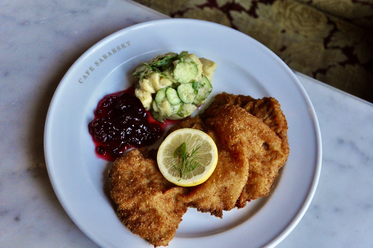 CafeSabarsky's tweet photo. Holy Schnitzel!
.
.
.
#viennesecoffee #kaffeehaus #viennesecoffeehouse
#schnitzel #austriancuisine #austrianfood
#kurtgutenbrunner #kgnyc
#uppereastside #ues #michelin
#museummile #neuegalerie https://t.co/KrsDhZLllR
