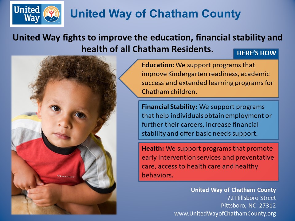 UWChathamCounty's tweet photo. We kicked off the Round-Up campaign at the @ChathamMarketplace earlier this week. Don’t forget to round your total up to the nearest dollar when you shop!  Your gift will help improve the education, financial stability and health of Chatham County residents! https://t.co/yJ8Ta2HatP