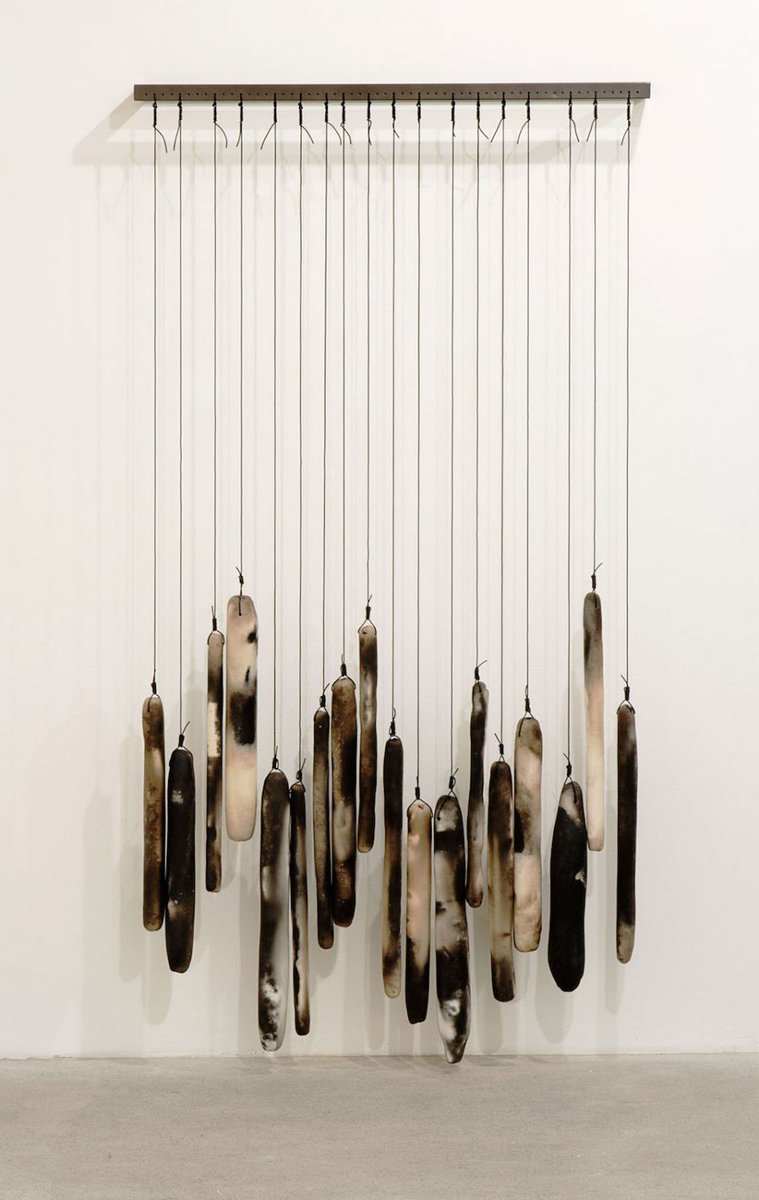 Sculpture by Italian-born Brazilian artist Anna Maria Maiolino, 1990s-2010s, whose varied practice often relates to her experience with language, immigration, censorship, and gender