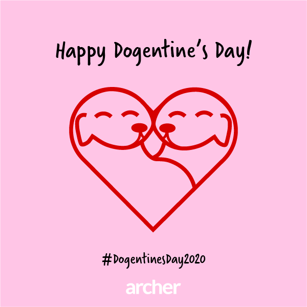 ArcherCom's tweet photo. Introducing #DogentinesDay2020! Archer encourages you to embrace the compassion of #ValentinesDay and focus on rescue animals. Check out https://t.co/aFUSuYO2is for more info! https://t.co/B8sNRPnrBb  #dogentinesday #teamwork #animalrescues #rescueanimals #givingback https://t.co/tMitJfrNNQ
