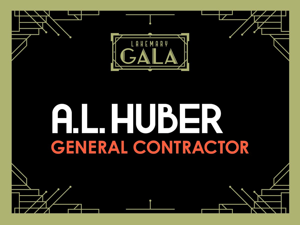 Thank you so much to <a href="/ALHuberGC/">A.L. Huber</a> for being one of our amazing sponsors this year at the SOLD OUT Lakemary Gala!