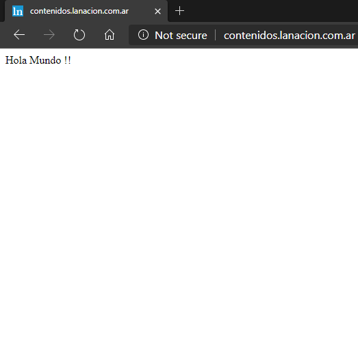 soydiloreto's tweet photo. Hola @LANACION ! #HolaMundo #HelloWorld #MyFirstWebsite :-) @LauchaCarro https://t.co/Q7Yh0GjuEK