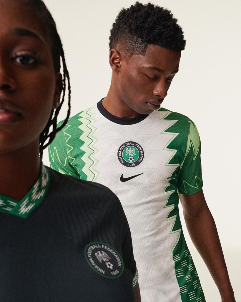 ojfells's tweet photo. The new #SuperEagles jersey by #Nike.
I actually prefer these kits to the previous one for #2018WC everyone was crazy about.
Nike really working hard to stand apart from Adidas, and it's commendable.
Will wear these. https://t.co/mBPPuhnPBz