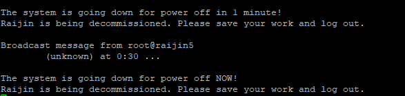 njrijs's tweet photo. Caught a moment in history by leaving my computer account logged in... Goodbye Raijin, we did have fun chemistry-ing together! 🤗💻 Hi Gadi!👋 Nice to meet you, let's be friends! 😀😀 #supercomputer #anthropomorphising #compchem #RealTimeChem #OzChem @NCInews https://t.co/kk0gTScBXq