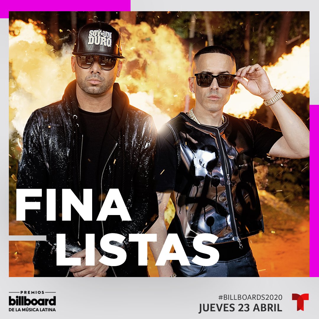 Agradecido con todos ustedes! #Billboards2020. No te pierdas los <a href="/LatinBillboards/">Billboard Mujeres Latinas en Música</a> el 23 de abril a las 7pm/6c por <a href="/Telemundo/">Telemundo</a> / 1. “Hot Latin Songs” Artista del Año, Dúo o Grupo / 2. Canción Tropical del Año / 3. Artista “Latin Rhythm” del Año, Dúo o Grupo